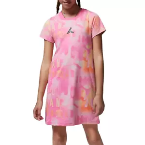 JORDAN Big Girls' Pinksicle Jumpman Dress L Large (14-16) Pink - Picture 1 of 4