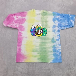 Bucees Shirt Kids Small Pink Blue Tie Dye Cotton Crewneck Easter Bunny Egg Youth - Picture 1 of 8