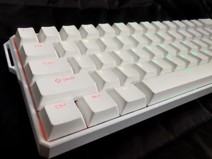 MonsGeek Akko Tastiera - FUN60 Ultra TMR Magnetic Keyboard White ANSI - Afbeelding 1 van 9
