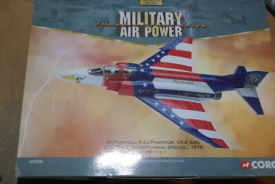 CORGI AVIATION 1:72 McDONNELL F-4J PHANTOM VX-4 SQN U.S.NAVY BICENTENNIAL  1976 - Image 1 of 4