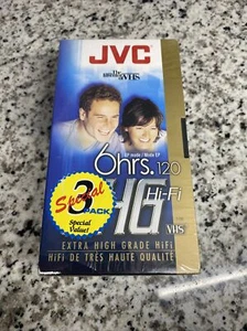 JVC 6 ore VHS EHG Hi-Fi T-120 EHGDU - Confezione da 3 - Nuovo e Sigillato - Foto 1 di 4