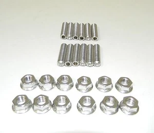 Oldsmobile 350 - 455 Kit de pernos de cabezal de escape de acero inoxidable de 1 1/2" de largo NUEVO - Imagen 1 de 2