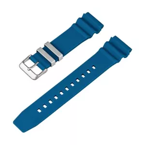 Tauchmeister PU-Armband Ersatzband blau mit Dornschließe 22 mm - Bild 1 von 1