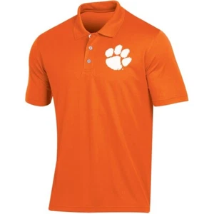 New Original Men's Russell Clemson Tigers Classic Fit Synthetic Polo - Orange - Picture 1 of 1