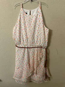 Gap Kids White w/Multicolor Floral 100% Cotton Sleeveless Sundress - Picture 1 of 2