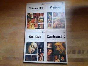 I MAESTRI BUR ARTE. LOTTO DI 4 VOLUMI: WATTEAU-GRUNEWALD-REMBRANDT 2 - VAN EYCK. - Imagen 1 de 11