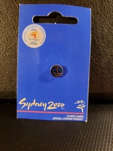 Spilla olimpica Sydney 2000 intarsio blu tonalità oro - NOC - logo ""Sydney 2000" - nuovo di zecca - Foto 1 di 1