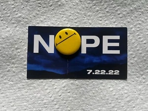 Jordan Peele NOPE Promo Smile Face Pin as seen in film RARE From Premiere - Picture 1 of 4