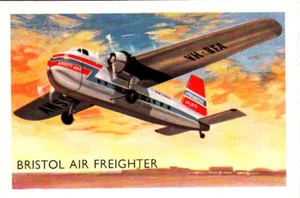 1963 Shell Oil Project Transportation Trade Card: Bristol Air Freighter - Picture 1 of 2