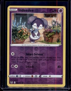 Indeedee SWSH12: Silver Tempest Pokemon 086/195 Reverse Holo NM+ - Picture 1 of 2