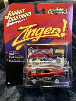 Johnny Lightning 1:64 ’65 Buick Riviera Zingers! White Lightning – MOC - Image 1 of 4