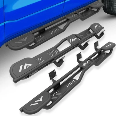 Running Boards 3-Raised Steps For 99-2016 Ford F250 F350 Super/Extended Cab Foto 1 de 4