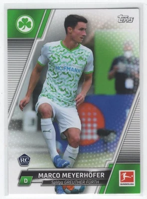 #85 2021 Topps Bundesliga Base  Marco Meyerhöfer Rookie SpVgg Greuther Furth - Image 1 of 2