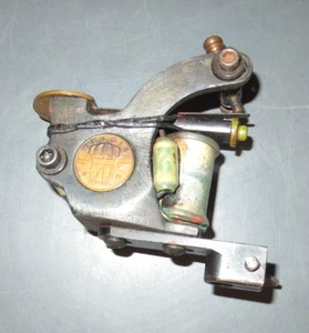 Vintage Coil Tattoo Machine Builder Unknown Coins 1945 Mercury Dime - Picture 1 of 7