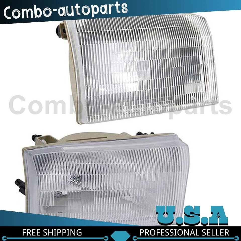 Conjunto de faros izquierdo derecho para Ford F-350 Super Duty 1999-2001 Foto 1 de 3