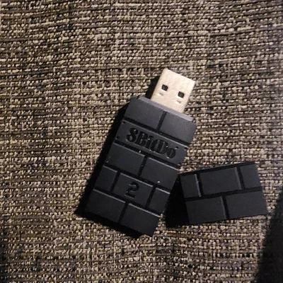 8Bitdo Wireless USB Adapter for Switch, Windows, Mac & Raspberry Pi - Black New - Image 1 of 4