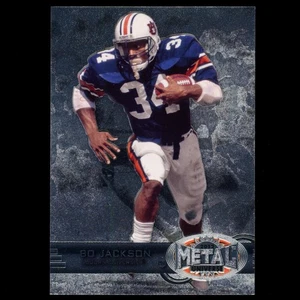 2012 Fleer Retro Football #M-28 Bo Jackson 1997-98 Fleer Metal Insert Auburn - Picture 1 of 2