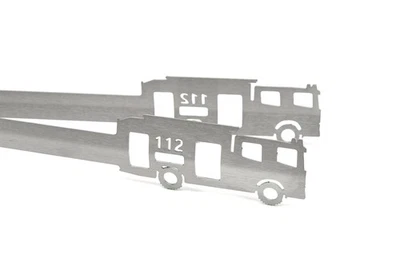 CAROLISA Grillzange Motiv Feuerwehr 112