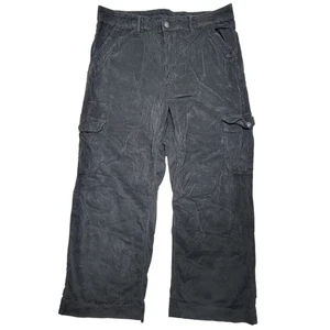 Pantalones cargo holgados de pana de tiro súper alto American Eagle para mujer talla 16 - Imagen 1 de 8