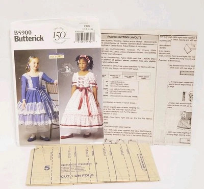 SZ 2-5 Uncut Butterick B5900 Historical Dress Costume PAttern 2013 - Image 1 of 4