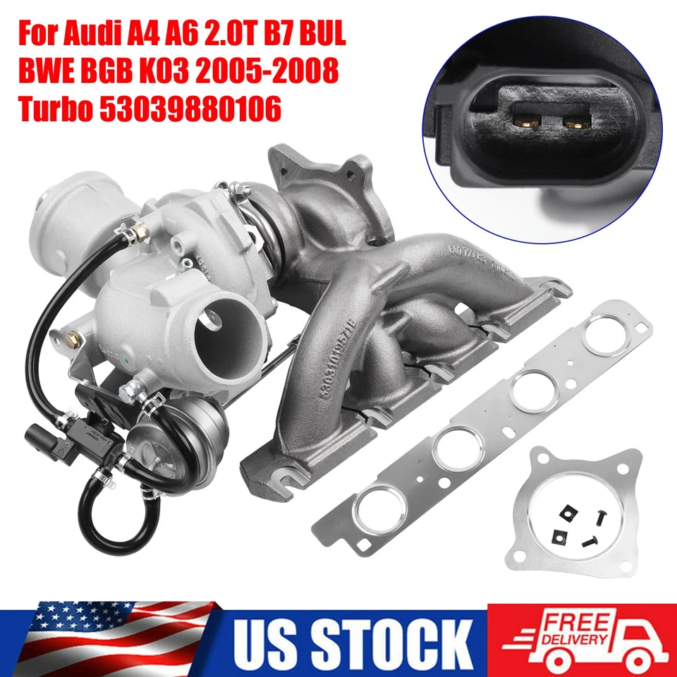Genuine Turbo Turbocharger UPGRADE Stage 2 for 2005-2013 Audi A3 A4 A6 TT 2.0T Foto 1 de 4