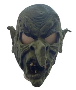 Máscara de látex de monstruo orco duende verde ilimitado distorsiones años 90 vintage - Imagen 1 de 18