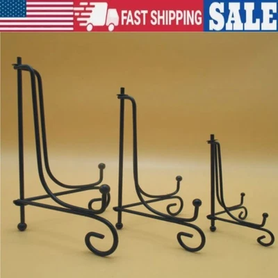 Soporte Caballete de Hierro Exhibición Marco de Metal para Libro de Fotos Exhibición Placa Soporte Foto 1 de 4