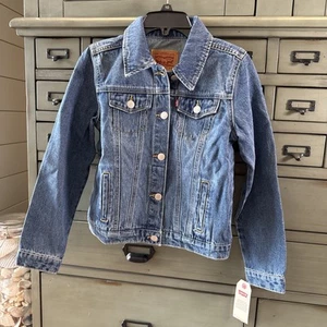Levi Girls Medium Blue Jean Jacket - Picture 1 of 6