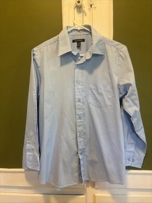 Camisa clásica con botones de manga larga George para niño color azul claro XL 14-16 Foto 1 de 3