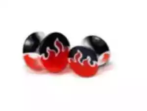 PAIR 9/16 INCH ACRYLIC FLAME DOUBLE FLARED PLUGS PLUG - Picture 1 of 1