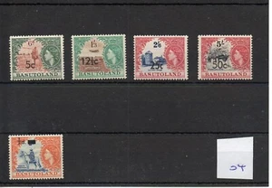 Basutoland ( 04) 1959 - Definitives - selection overprints - mint - SG Cat £17 - Picture 1 of 1