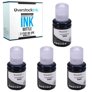 Botellas de tinta de repuesto 4 piezas T502120 para Epson EcoTank ET-3843 ET-3850 ET-4752 - Imagen 1 de 1