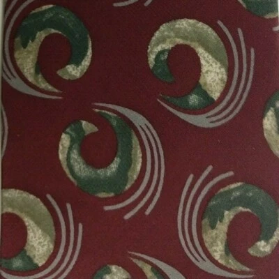 Corbata de seda KRIZIA foulard borgoña Foto 1 de 4