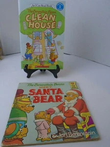 The Berenstain Bears Meet Santa Bear by Stan and Jan Berenstain & Clean House - Picture 1 of 9