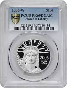 2006-W Proof Platinum Eagle 1 oz 100 $ PCGS PR69DCAM - Bild 1 von 3