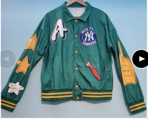 Vintage Yankees Men Baseball/Varsity 3D Print Jacket Size Large - Picture 1 of 15