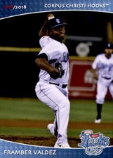 2018 Corpus Christi Hooks Grandstand #31 Framber Valdez Dominican Republic Card