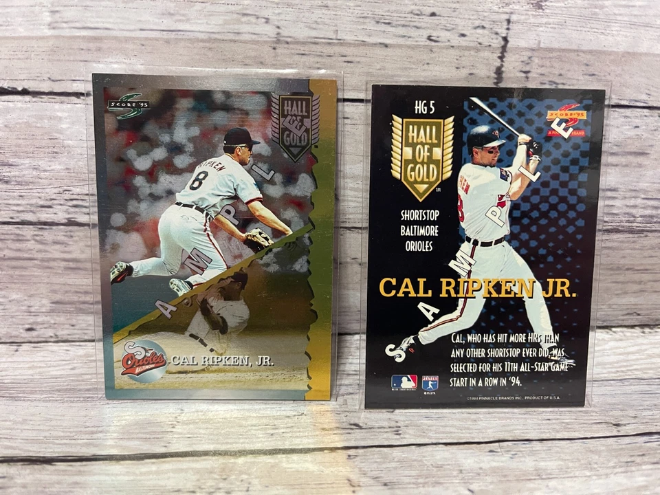 1995 Score Hall of Gold #HG6 Cal Ripken SAMPLE - Image 1 of 1