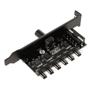 4Pin Power PC Fan Speed Controller PCI PWM Temperature Control 6 channel Hub - Picture 1 of 8