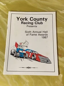 Vintage York County Racing Club Hall of Fame Awards Programs 1987 - Imagen 1 de 2