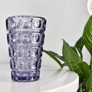 Purple Thousand Eyes Sklo Union Czech Glass Vase Frantisek Peceny Hermanova Hut - Picture 1 of 10