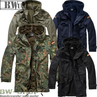 BWuM BUNDESWEHR PARKA MIT FUTTER & FLAGGEN BW FELDPARKA BORDPARKA WINTERJACKE - Bild 1 von 3