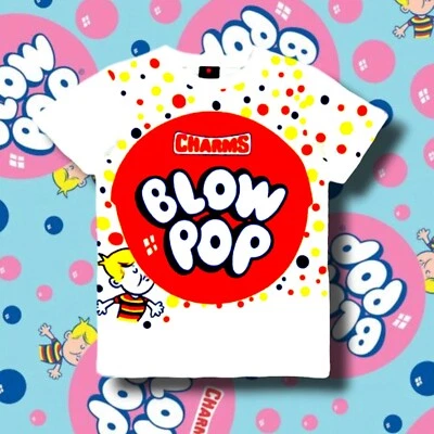 Camiseta 3D para niños Blow Pop Southpole X Charms juvenil XL Bubble Gum Candy  Foto 1 de 4