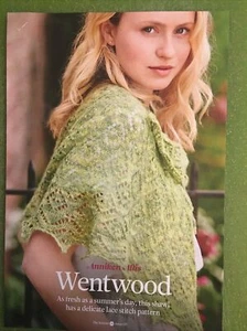 Knitting pattern SHAWL (beautifully delicate lightweight lace stitch design) - Picture 1 of 6