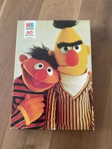 Puzzle Jigsaw MB 60 pieces Bert & Ernie Sesame Street Sesamstraat 1978 - Imagen 1 de 6