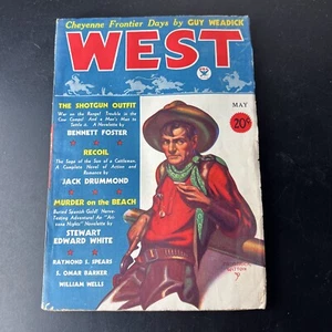 Vintage Pulp West May 1934 The Shotgun Outfit Recoil Murder On The Beach - Picture 1 of 21