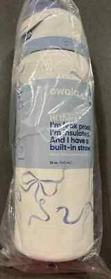 AS PICTURE SHOW REAL Owala Tied And True Blue Bows 32 Oz Freesip UO Exclusive Urban Outfitters