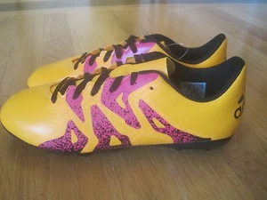 MÄDCHEN ODER JUNGE ADIDAS NEON ORANGE PINK SPORT SPORT FUSSBALLSCHUHE NEU MIT ETIKETT 4 - Bild 1 von 7