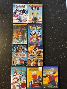 LOT OF NINE CHILDREN'S DVD's inc. Happy Feet, Narnia, Shark Tale & more - Picture 1 of 1