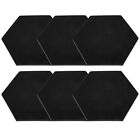 6pcs Hexagonal Push Pin Boards for Office Walls - Felt Dart Protection